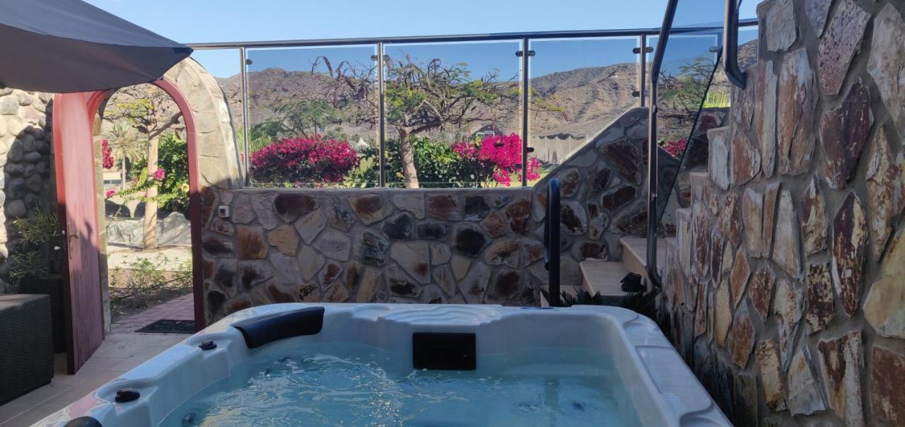 Casa Holmston, Duplex Villa With Hot Tub In Anfi Tauro Topaz Mogán Extérieur photo